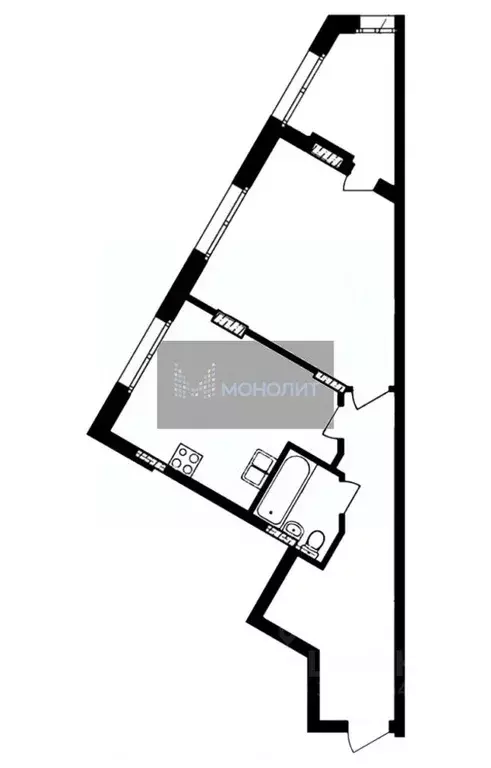 1-к кв. Нижегородская область, Нижний Новгород ул. Владимира ... - Фото 2