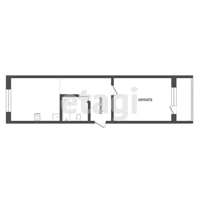 1-комнатная квартира: Ухта, Октябрьская улица, 23 (36.3 м) - Фото 1