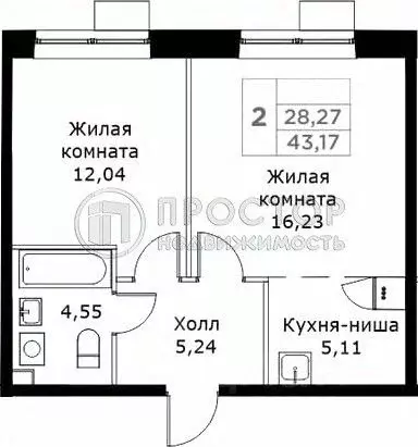 2-к кв. Московская область, Мытищи Имени Г.Т. Шитикова мкр, Кит жилой ... - Фото 1