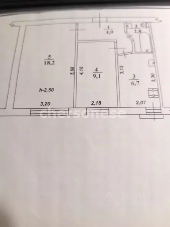 2-к кв. Севастополь ул. Хрусталева, 15А (44.0 м) - Фото 2