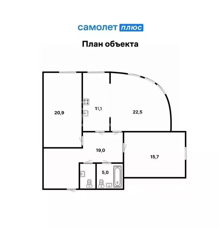 3-к кв. Свердловская область, Екатеринбург ул. Фурманова, 124 (88.0 м) - Фото 2