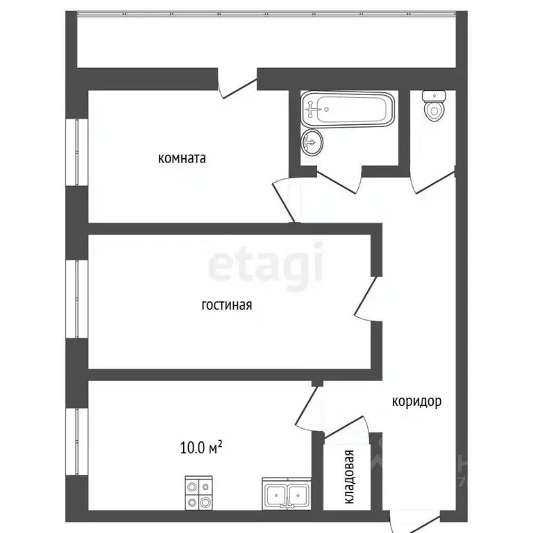 2-к кв. Московская область, Раменский муниципальный округ, пос. ... - Фото 2