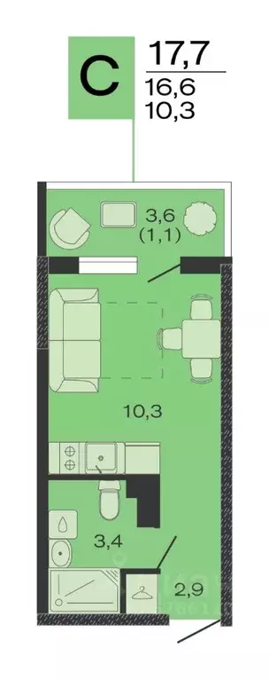 Студия Краснодарский край, Красноармейский район, Марьянское с/пос, ... - Фото 0