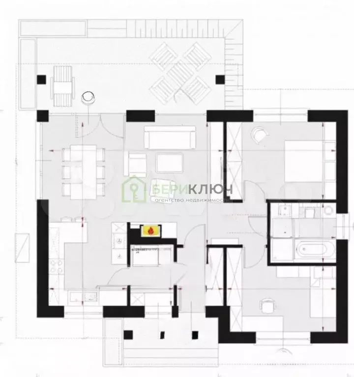 Дом 112,8 м на участке 8 сот. - Фото 0