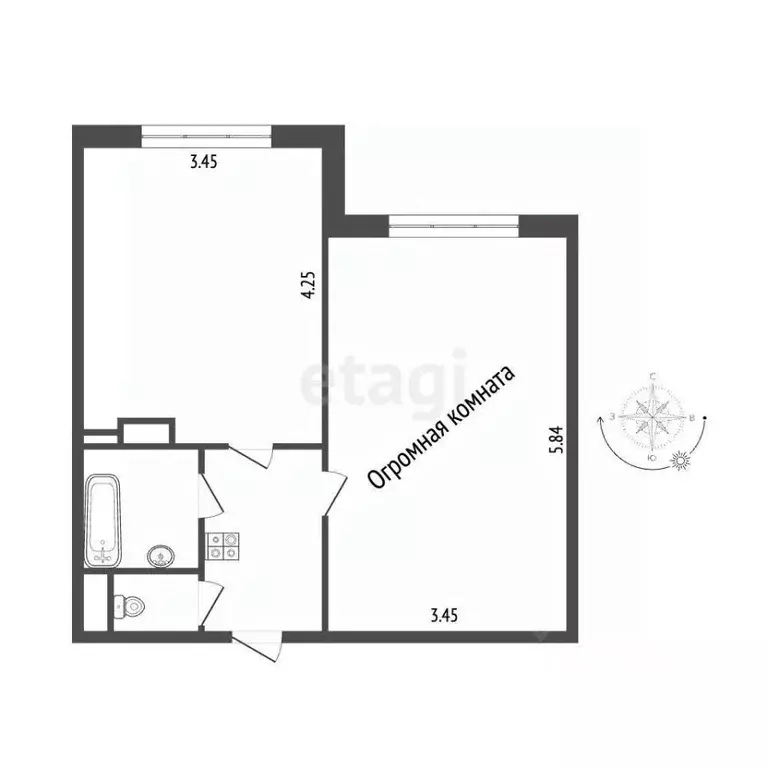 Комната Санкт-Петербург просп. Наставников, 24К2 (20.1 м) - Фото 2