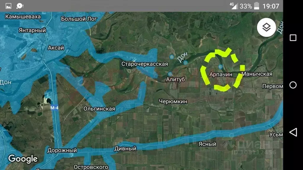 Участок в Ростовская область, Багаевский район, Манычское с/пос, ... - Фото 2