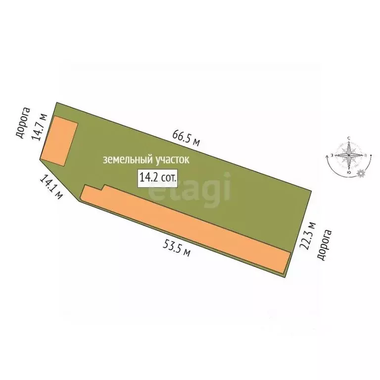 Участок в Крым, Ленинский район, Мысовское с/пос, с. Заводское  (14.2 ... - Фото 2