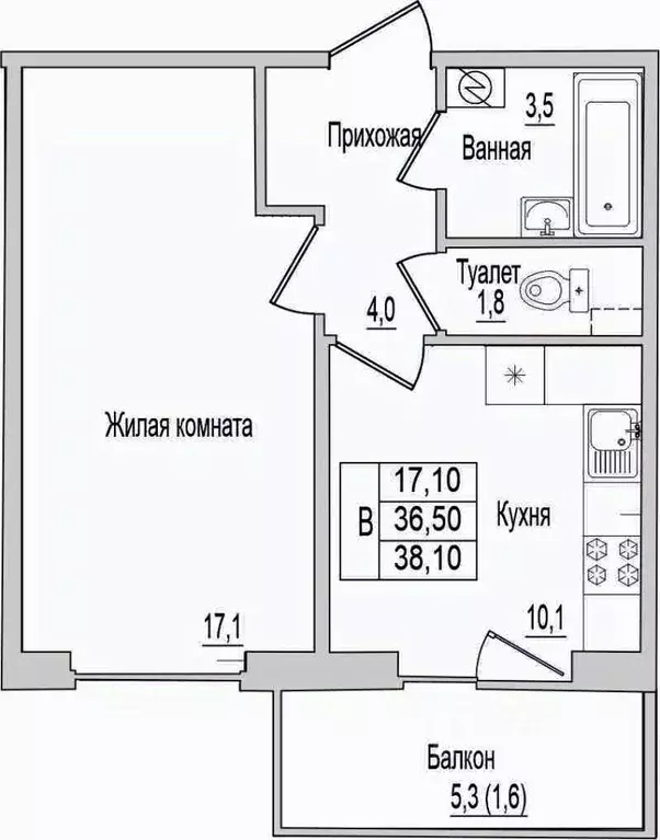 1-к кв. Псковская область, Псковский район, Завеличенская волость, д. ... - Фото 1