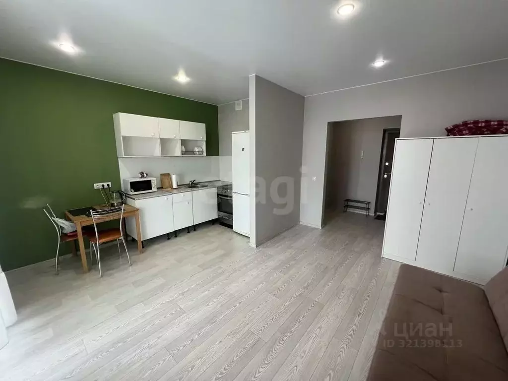 Студия Тюменская область, Тюмень ул. Тимофея Чаркова, 81 (29.0 м) - Фото 0