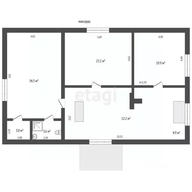 Дом в Ямало-Ненецкий АО, Ноябрьск пос. Самострой, пер. Сосновый, 3 ... - Фото 2