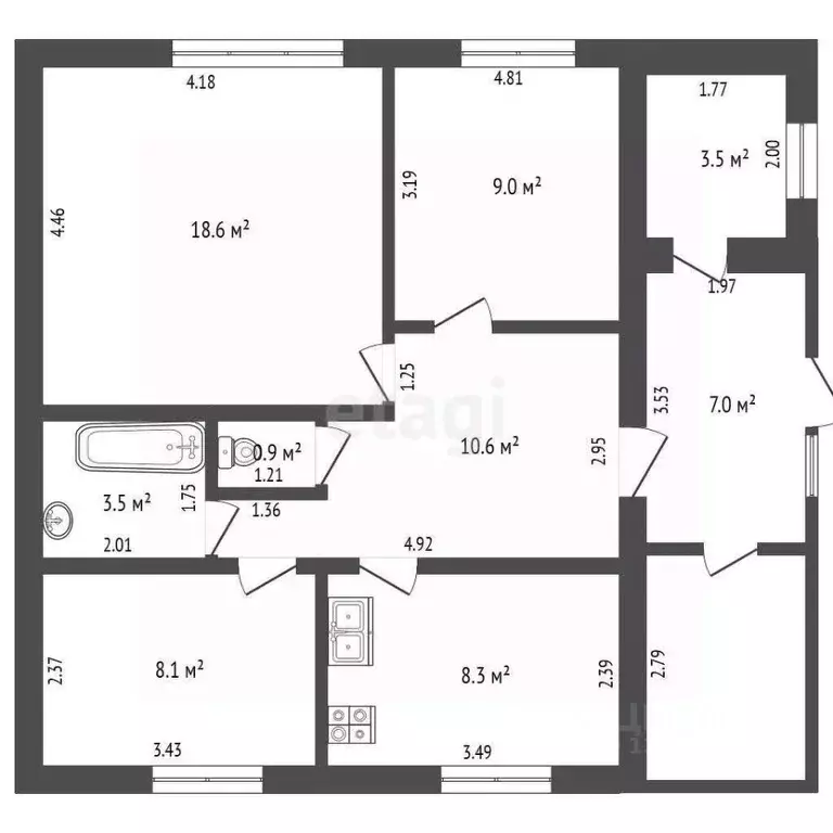 Дом в Тюменская область, Тюменский муниципальный округ, пос. ... - Фото 2