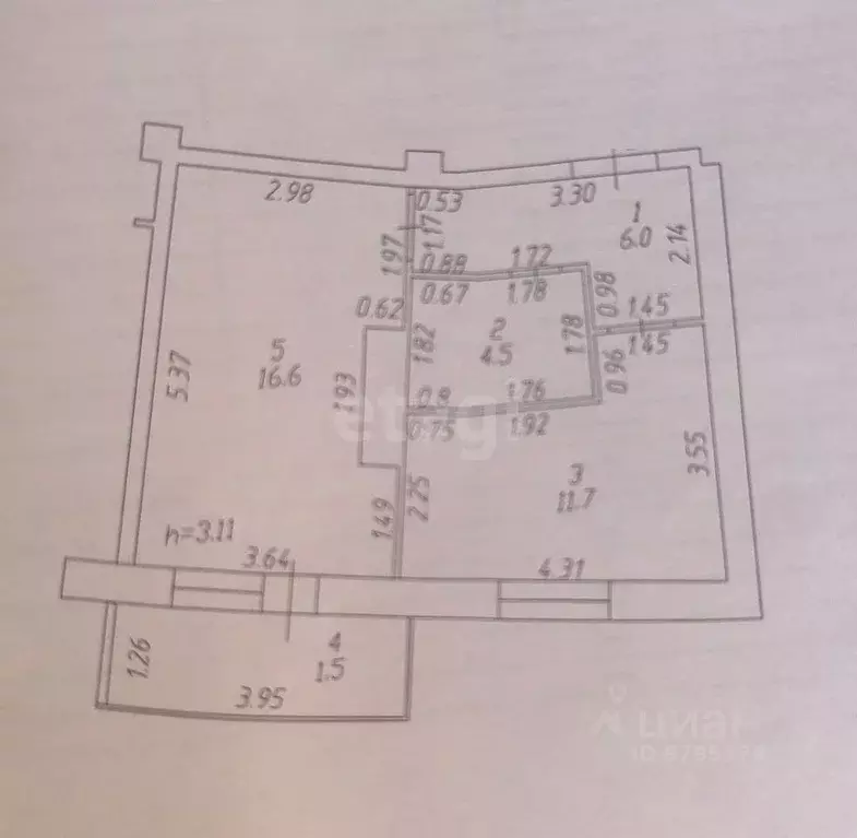 1-к кв. Татарстан, Казань Чистопольская ул., 40 (40.3 м) - Фото 2