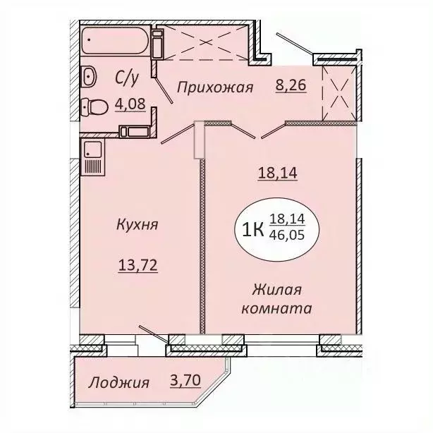 1-к кв. Новосибирская область, Новосибирск 2-я Воинская ул., 51 (46.05 ... - Фото 0