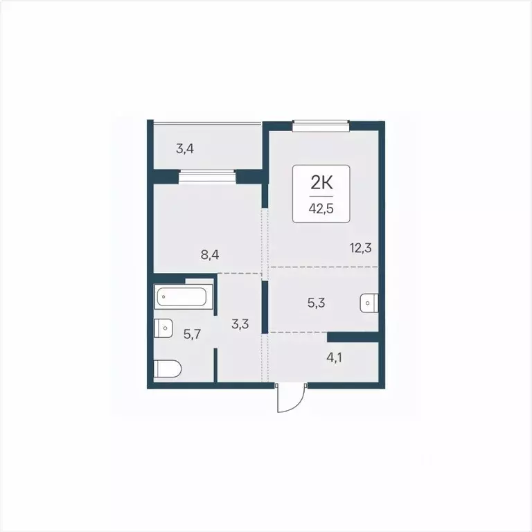 2-к кв. Новосибирская область, Новосибирск ул. Сибиряков-Гвардейцев, ... - Фото 1