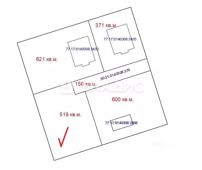 Участок в Москва № 88 кв-л, 24с1 (5.19 сот.) - Фото 2