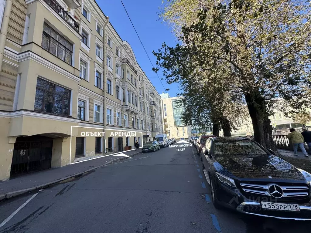 Помещение свободного назначения в Санкт-Петербург наб. Крюкова Канала, ... - Фото 1