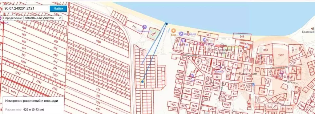 Участок в Крым, Ленинский район, Семисотское с/пос, с. Каменское  (6.0 ... - Фото 1