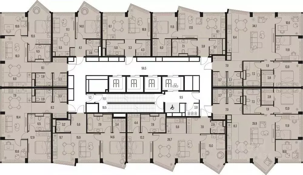 3-к кв. Москва Летниковская ул., 11к1 (82.8 м) - Фото 1