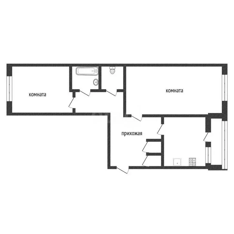 2-комнатная квартира: Кириши, Плавницкий бульвар, 20 (53.8 м) - Фото 1