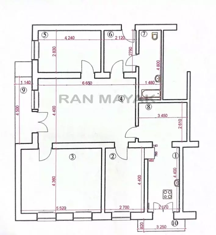 4-к кв. Адыгея, Майкоп ул. Хакурате, 222 (108.8 м) - Фото 1