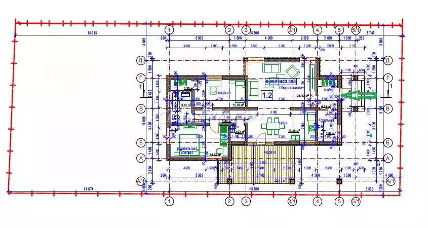 Дом в Крым, Симферопольский район, Добровское с/пос, с. Краснолесье  ... - Фото 2
