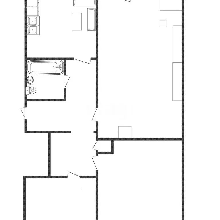 3-комнатная квартира: Губкин, улица Лазарева, 8 (61.1 м) - Фото 1