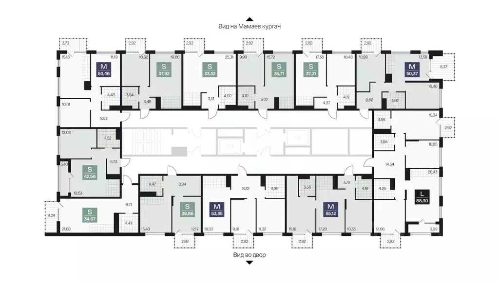 2-к кв. Волгоградская область, Волгоград просп. Имени В.И. Ленина, 59Г ... - Фото 2