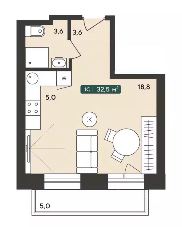 1-к кв. Новосибирская область, Мошковский район, пос. Октябрьский ... - Фото 0