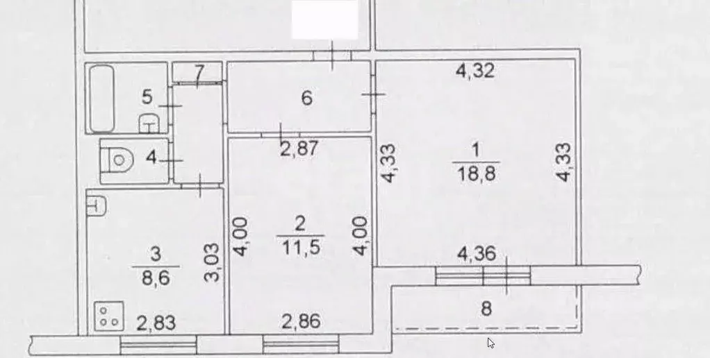 2-к кв. Челябинская область, Челябинск ул. Братьев Кашириных, 134А ... - Фото 2