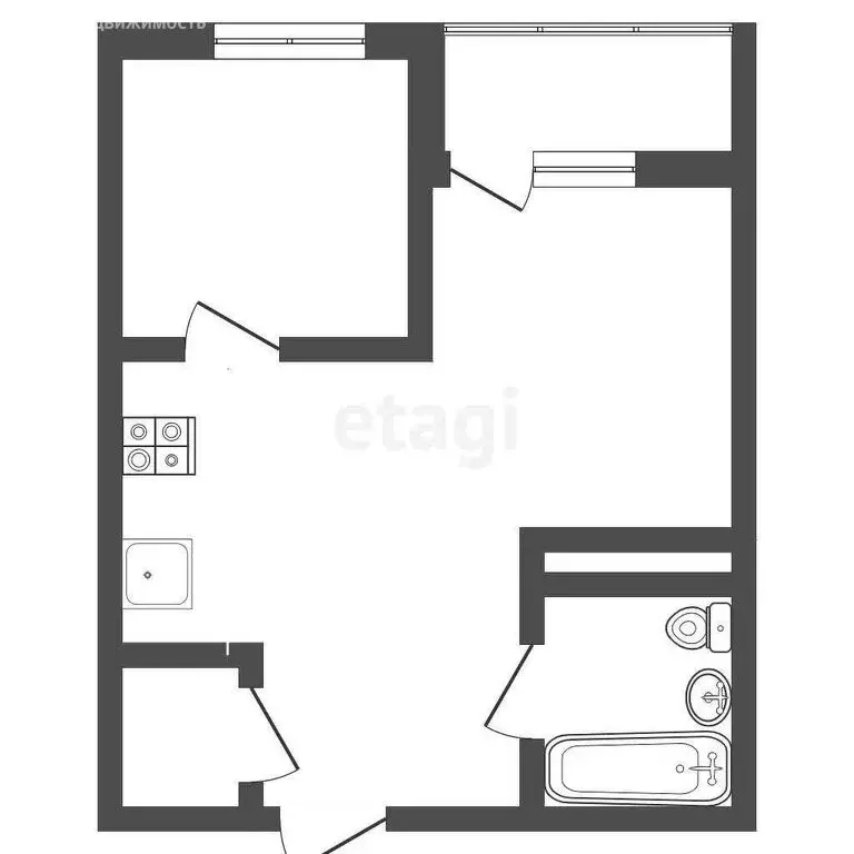 1-комнатная квартира: Ростов-на-Дону, Тибетская улица, 1Бс1 (40 м) - Фото 0