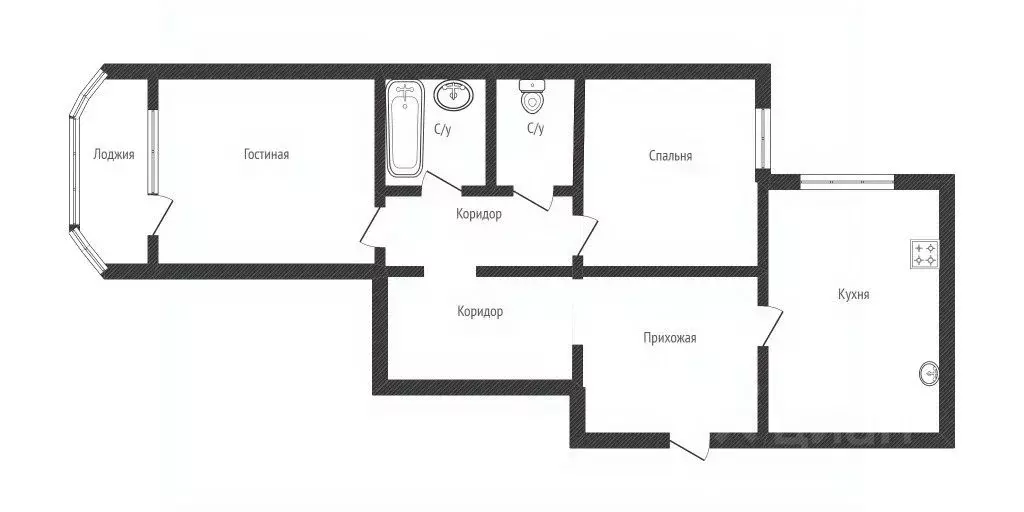 2-к кв. Саратовская область, Энгельс Степная ул., 173А (68.3 м) - Фото 2