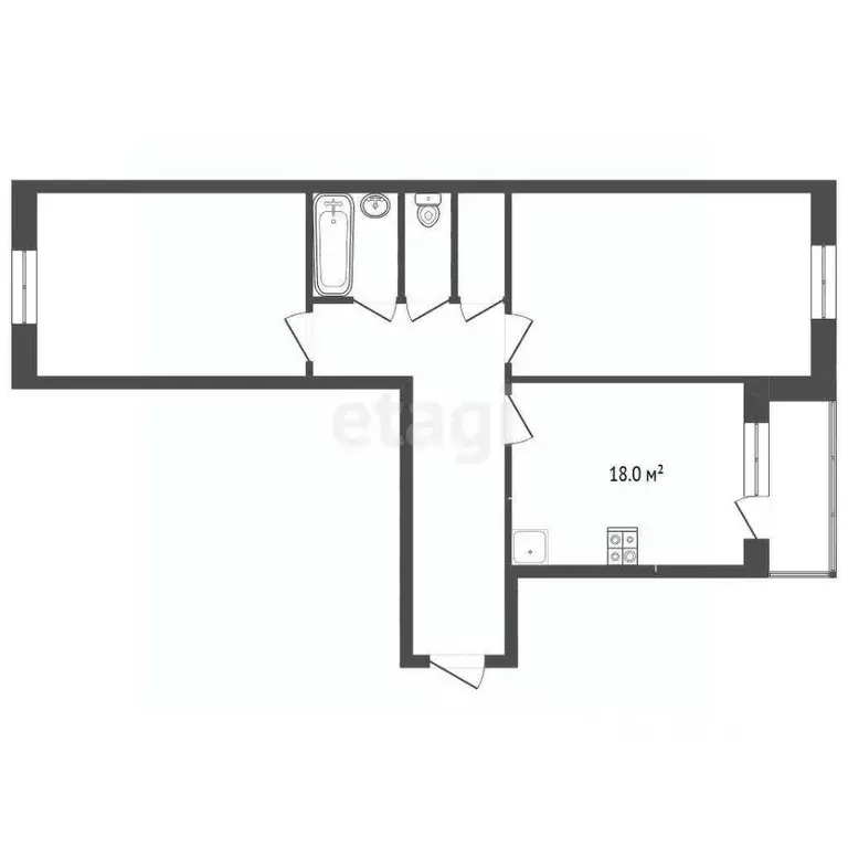 2-к кв. Ярославская область, Ярославль Красноборская ул., 37 (64.0 м) - Фото 1