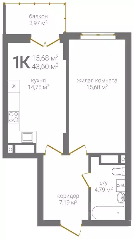 1-к кв. Нижегородская область, Нижний Новгород 2-я Оранжерейная ул., 4 ... - Фото 1