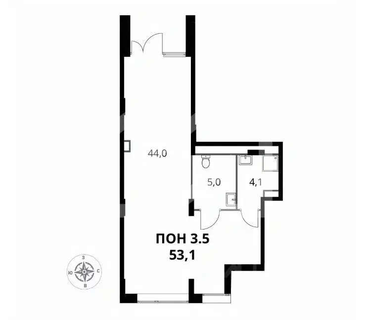 Торговая площадь в Московская область, Химки Подрезково мкр, 1-й ... - Фото 2