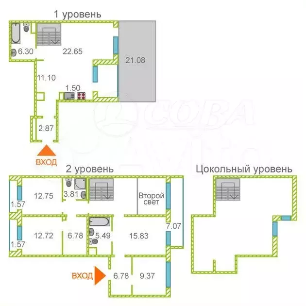 3-к. квартира, 160 м, 1/11 эт. - Фото 0