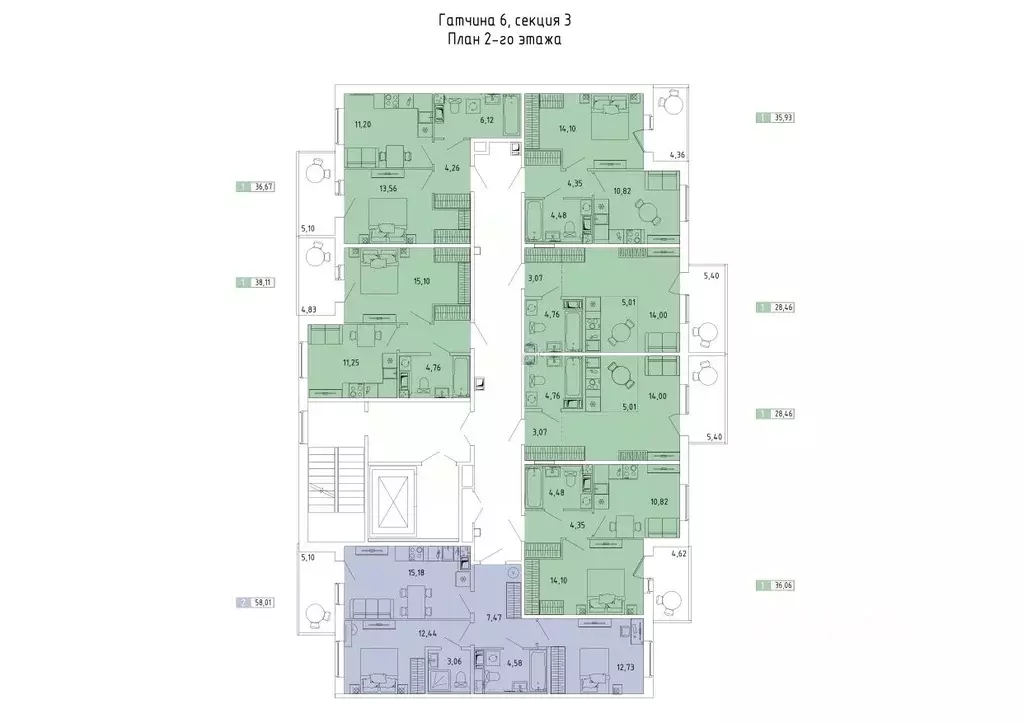1-к кв. Ленинградская область, Гатчина Въезд мкр,  (36.67 м) - Фото 2