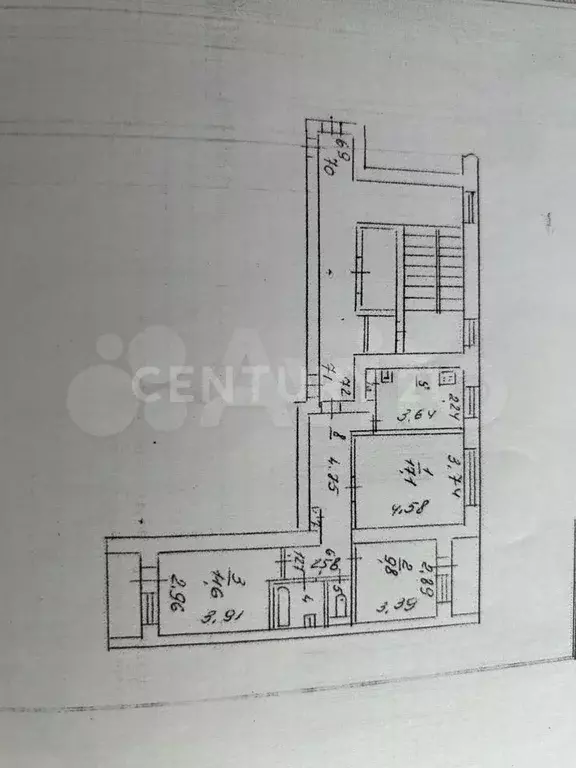 Доля в 3-к. квартире, 30 м, 9/9 эт. - Фото 0