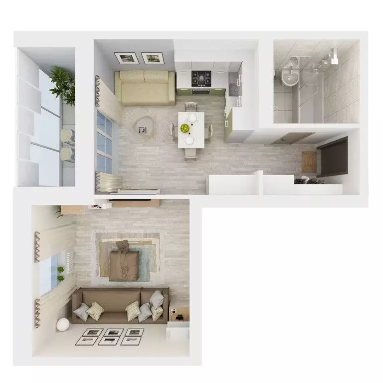 1-комнатная квартира: Хабаровск, улица Солженицына, 4А (40.65 м) - Фото 2