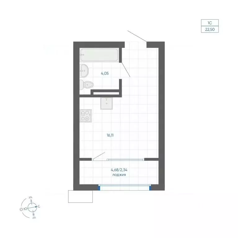 Студия Челябинская область, Челябинский городской округ, пос. ... - Фото 1