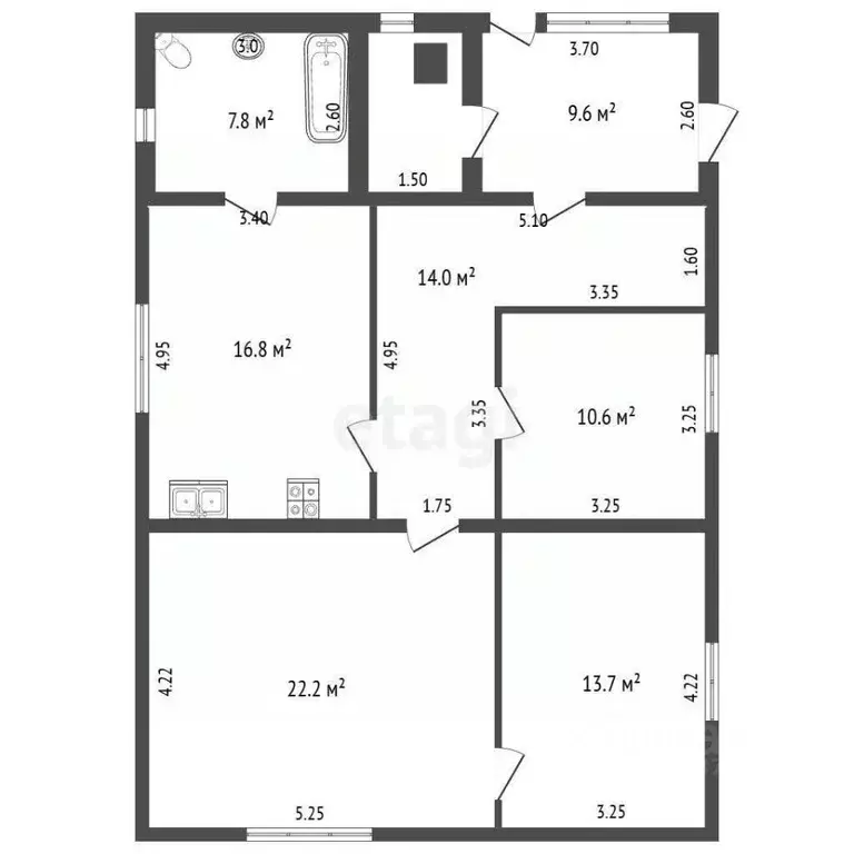 Дом в Пермский край, пос. Куеда ул. Чехова, 10 (89 м) - Фото 2