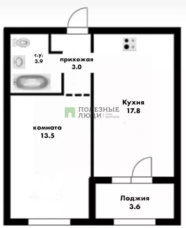 1-к кв. Алтайский край, Барнаул Сиреневая ул., 52 (41.8 м) - Фото 1