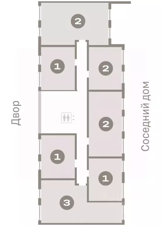 2-к кв. Свердловская область, Екатеринбург Академический мкр, 19-й ... - Фото 2