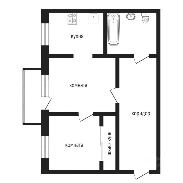 2-к кв. Тюменская область, Тюмень ул. Ленина, 65 (60.0 м) - Фото 1