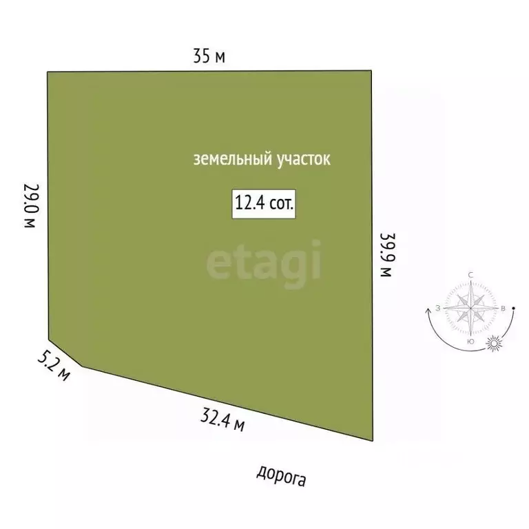 Участок в Тюменская область, Тюмень Ембаевское ТОО,  (12.4 сот.) - Фото 2