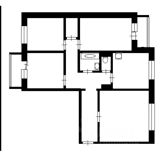 4-к кв. Кемеровская область, Кемерово Октябрьский просп., 61 (78.5 м) - Фото 2