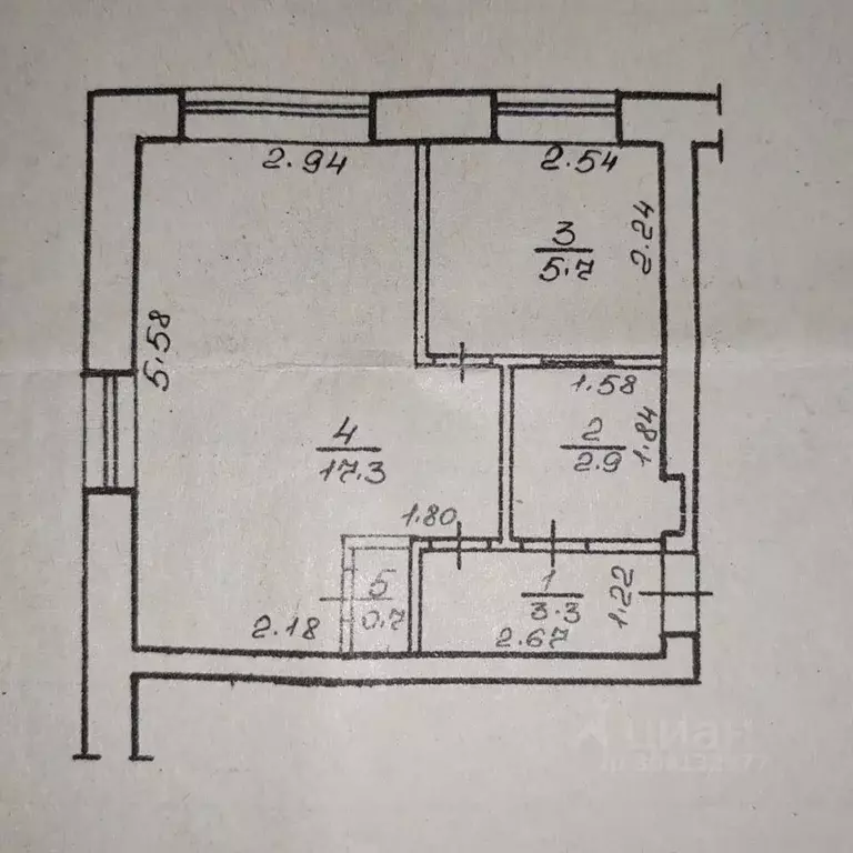 1-к кв. Башкортостан, Салават ул. Ленина, 35 (30.0 м) - Фото 0