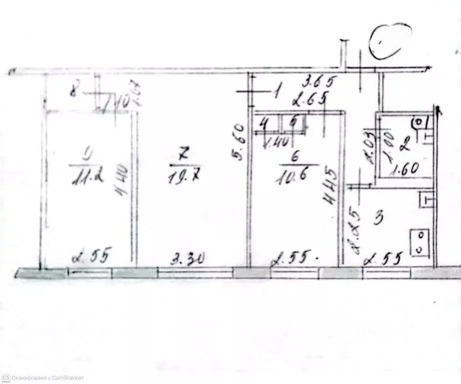 3-комнатная квартира: Казань, Волгоградская улица, 4 (58.4 м) - Фото 1