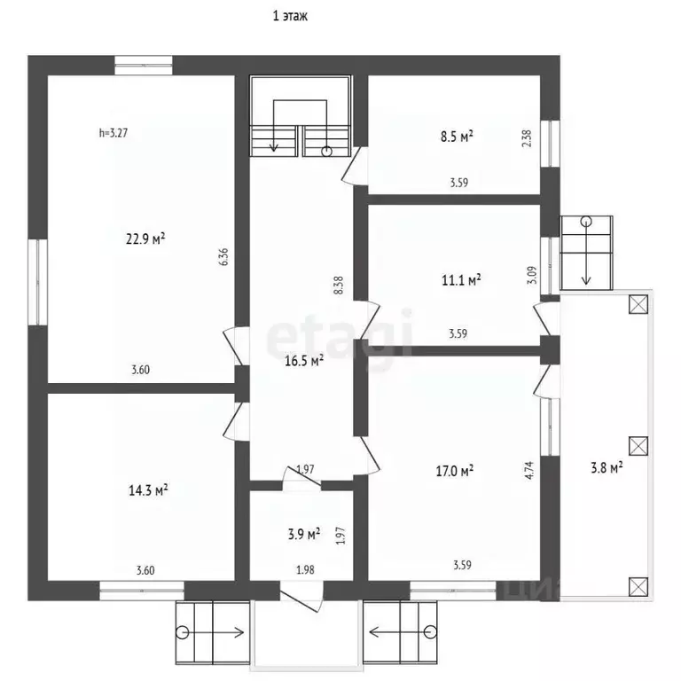 Дом в Москва пос. Газопровод, Полянка СНТ, 5/4 (300 м) - Фото 1