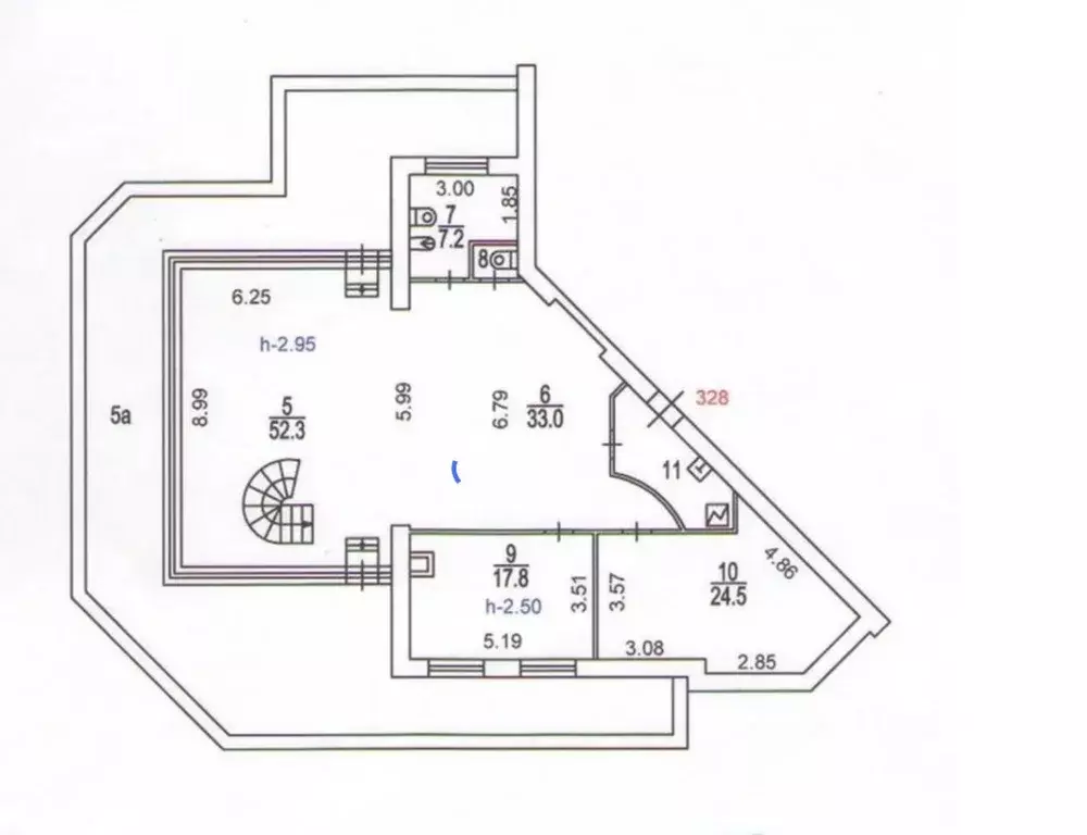 5-к кв. Москва Минская ул., 1ГК1 (355.0 м) - Фото 2