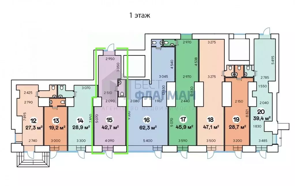 Помещение свободного назначения в Москва Ленинский просп., 70/11 (43 ... - Фото 2